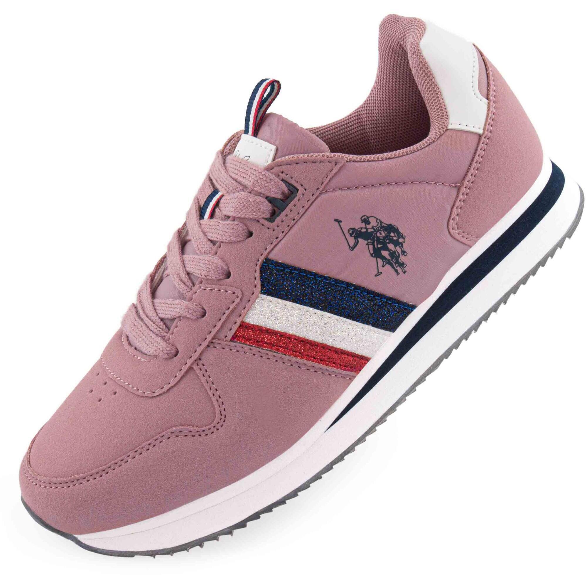 Stylowe Sneakers Damskie U.S. Polo Assn. w Rozmiarze 39 w Kolorze Różowym