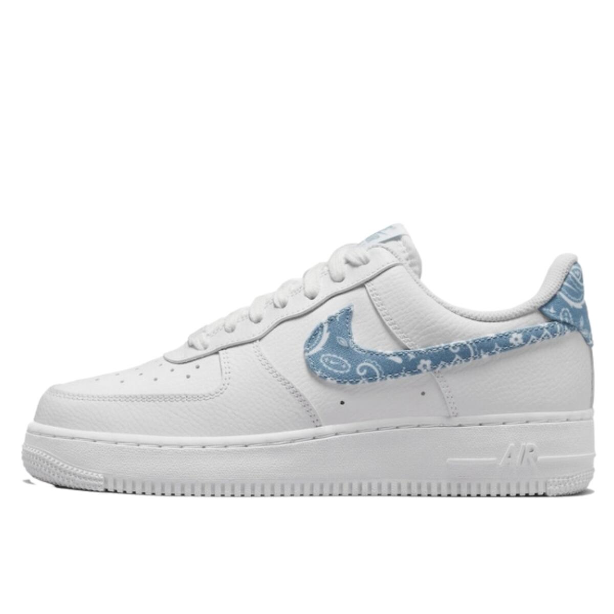 Nike Air Force 1 Low '07 Essential White Worn Blue Paisley