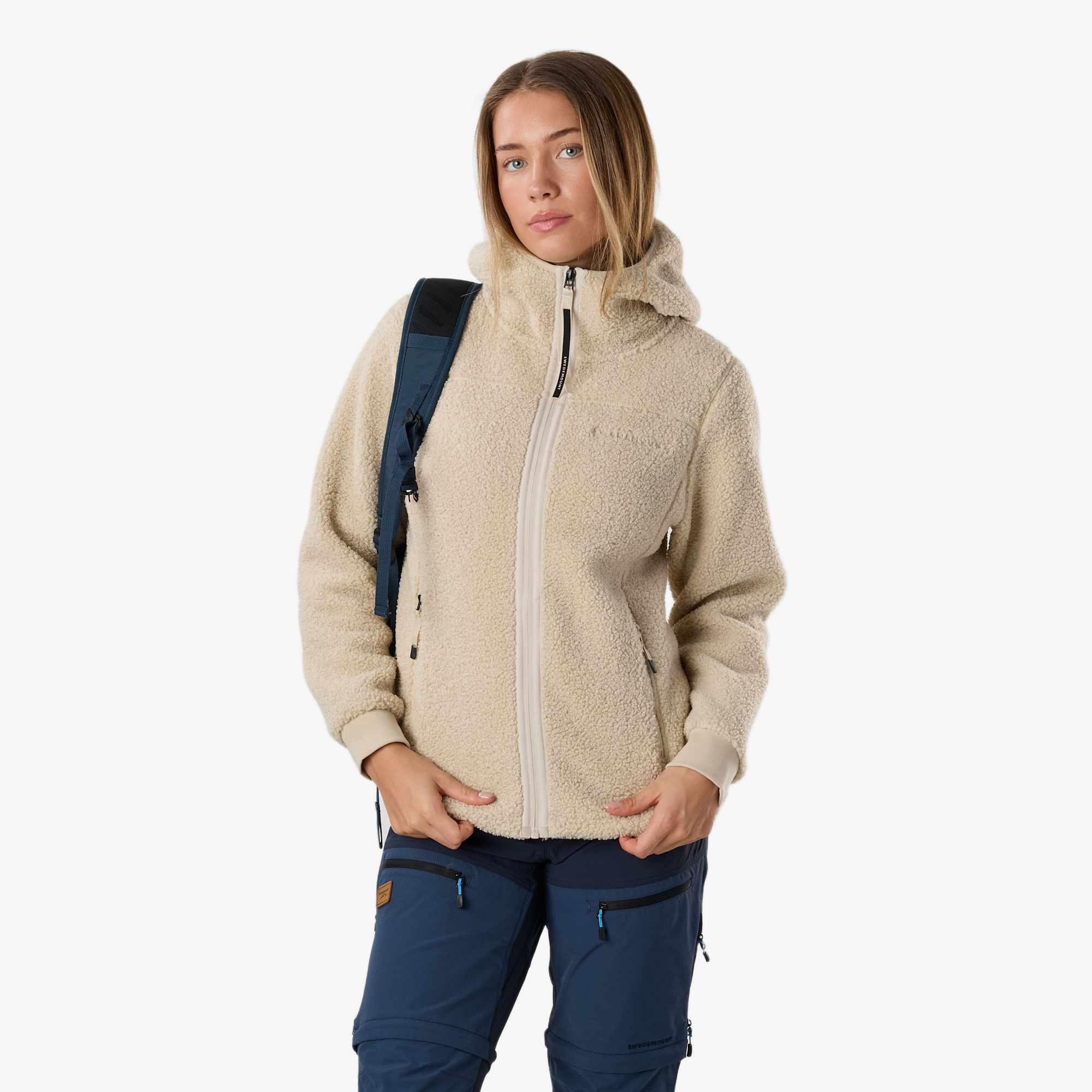 Bluza Polarowa Wędrówki Kobieta Lofoten Szybkoschnący