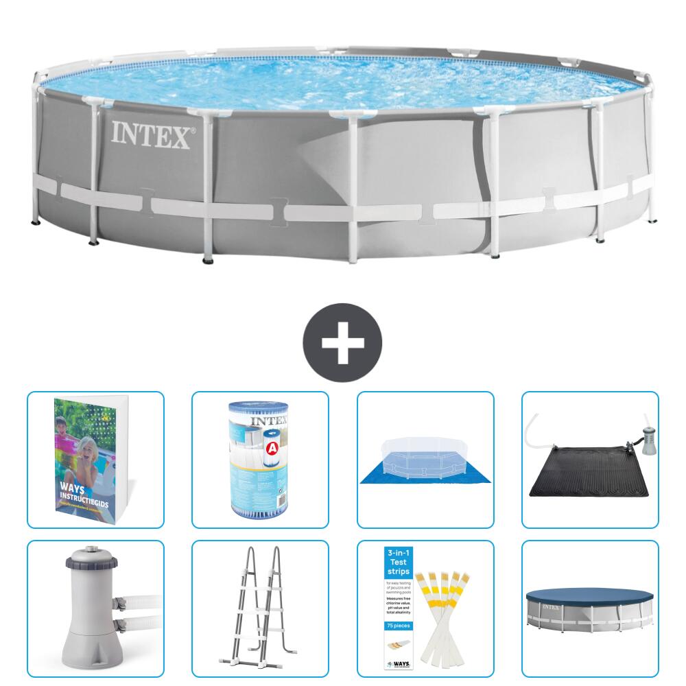INTEX Basen Prism Frame Okrągły - 427x107 cm - 9-częściowy S619