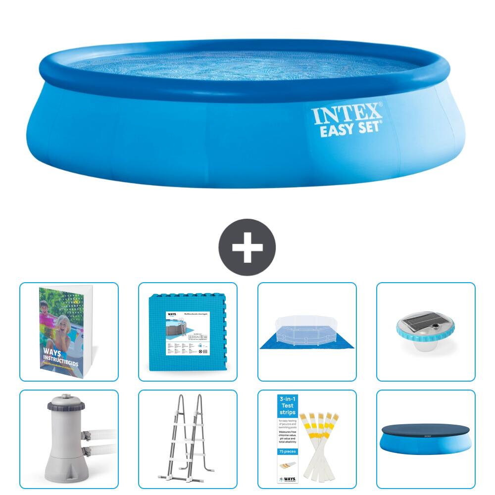 INTEX Basen Easy Set Okrągły - 457x107 cm - 9-częściowy S674