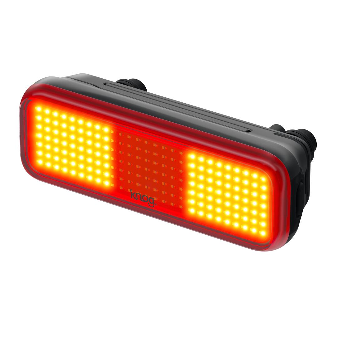 Montaż tylnych świateł na stojaku Knog Blinder Link