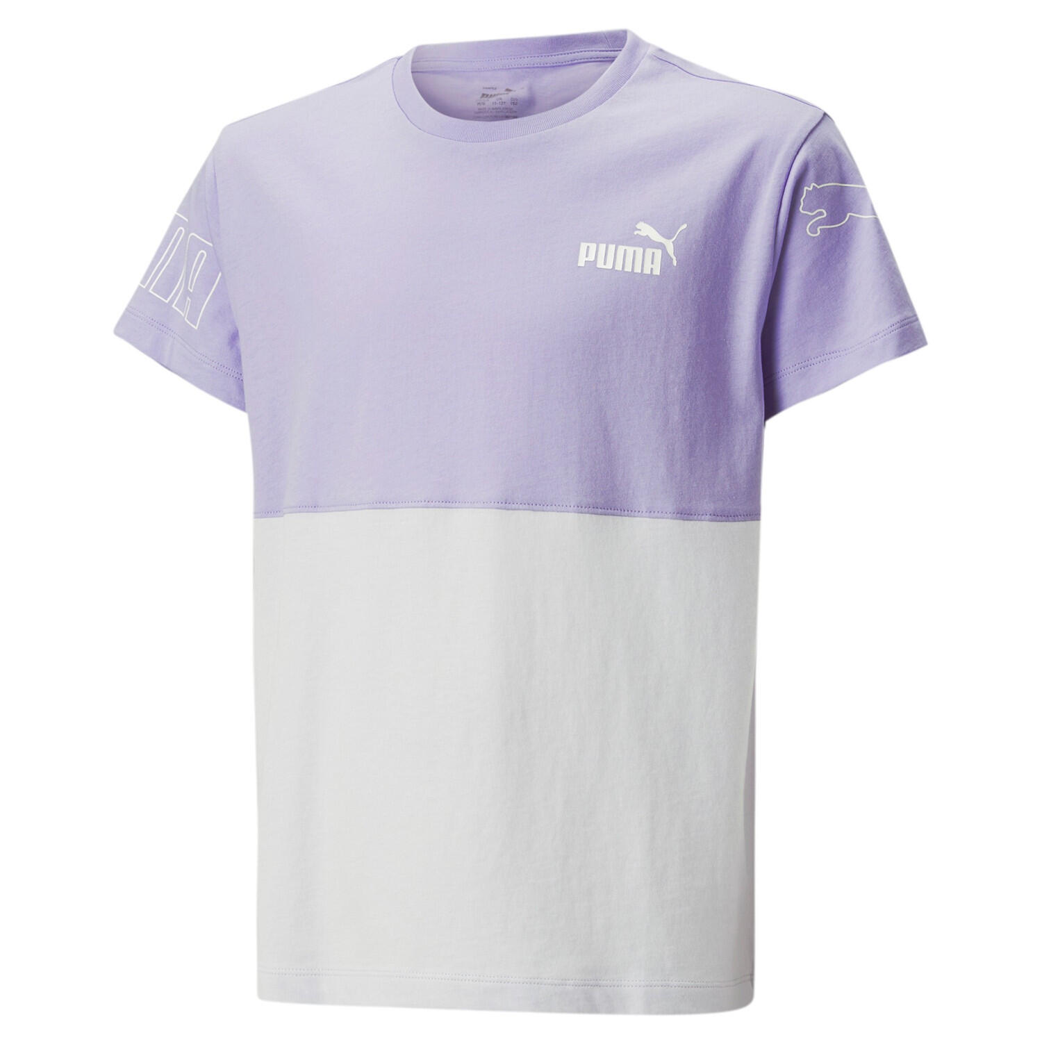 Koszulka Sportowa Dziewczęca Puma Power Colorblock