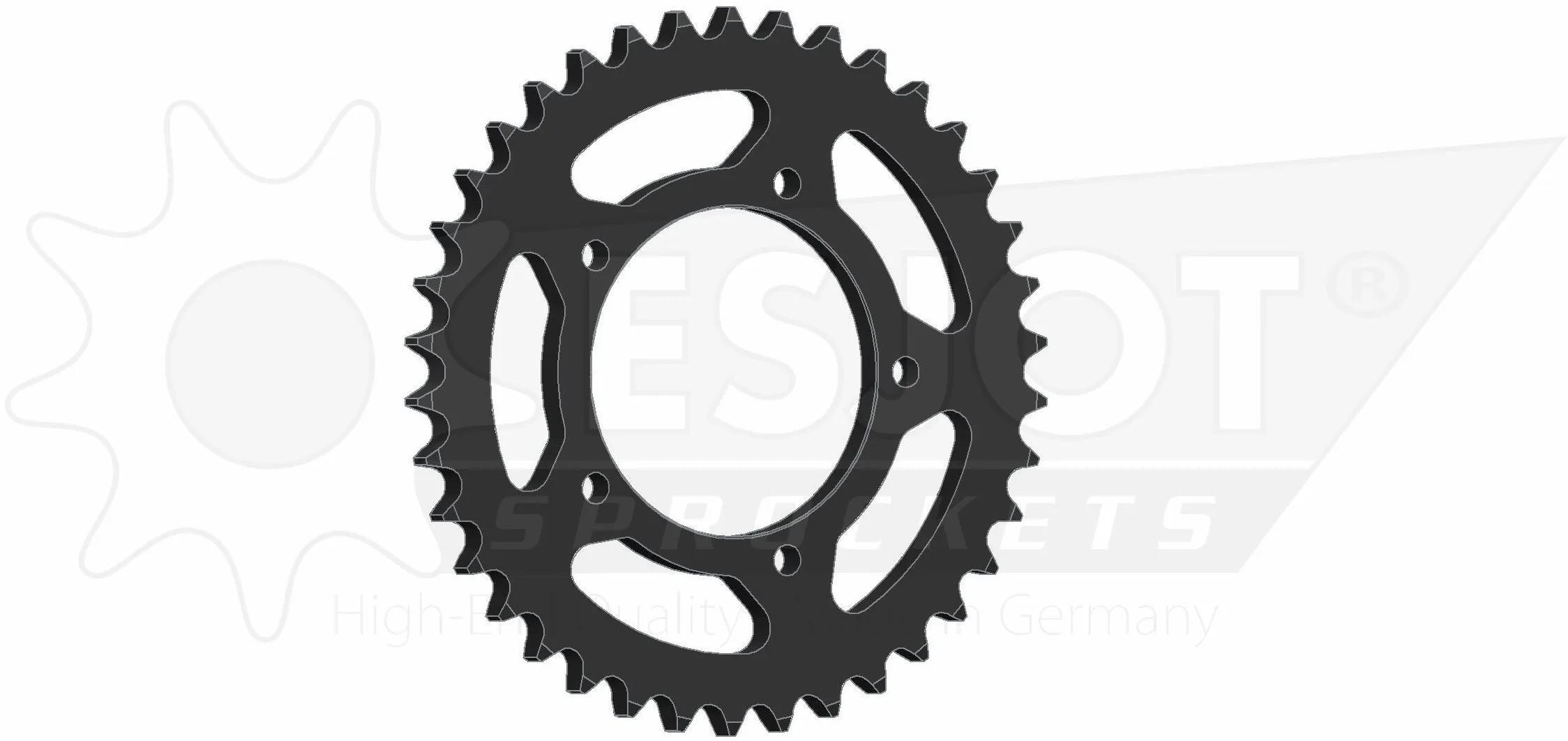Zębatka rowerowa Esjot 530 36z stal czarna