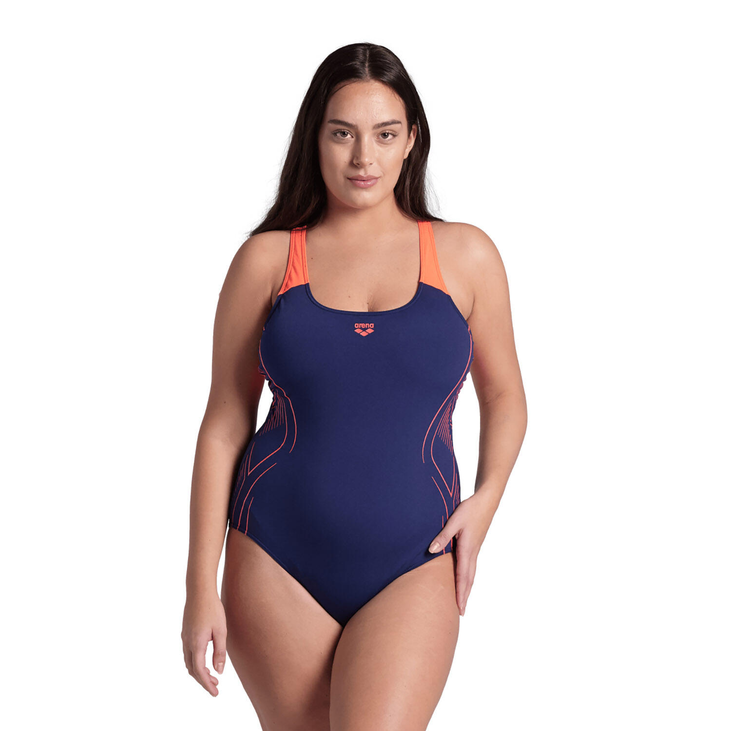 Damski strój kąpielowy jednoczęściowy kostium basen Arena Reflecting