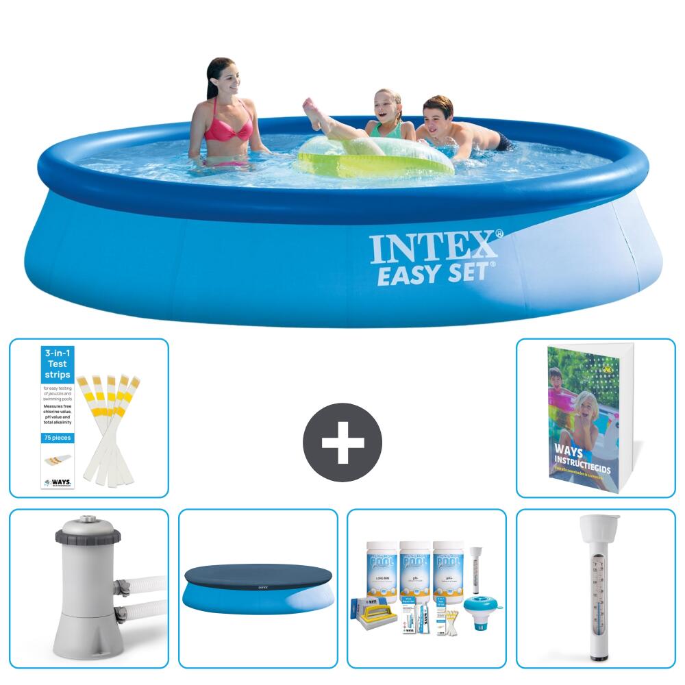 INTEX Basen Easy Set Okrągły - 396x84 cm - 7-częściowy S226