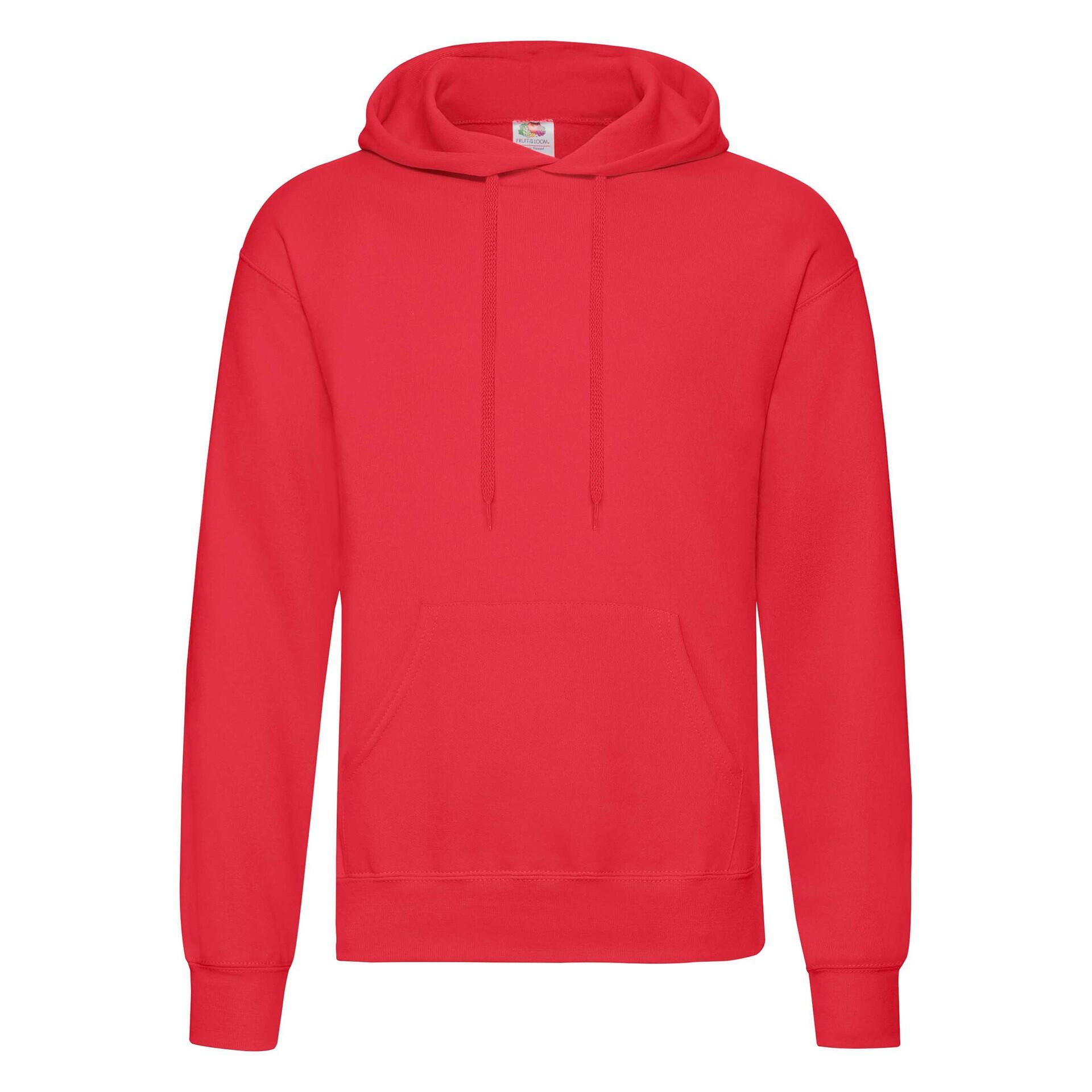 Bluza Fruit Of The Loom Classic z kapturem dla dorosłych Rojo