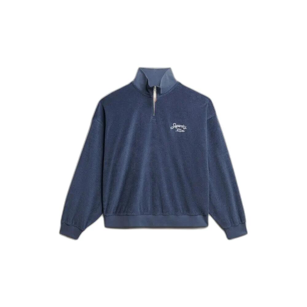 Damski sweatshirt z okrągłym dekoltem i suwakiem Superdry Heritage
