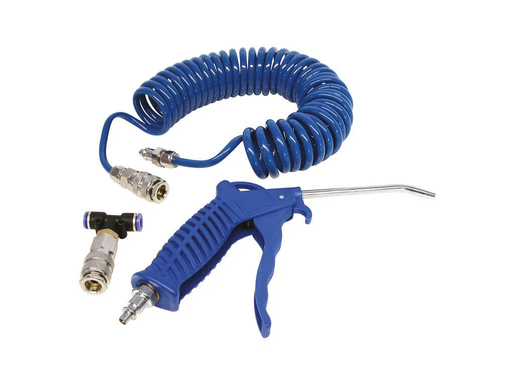 Carpoint dysza powietrzna ze stalową końcówką 120 mm i wężem PU 5 m