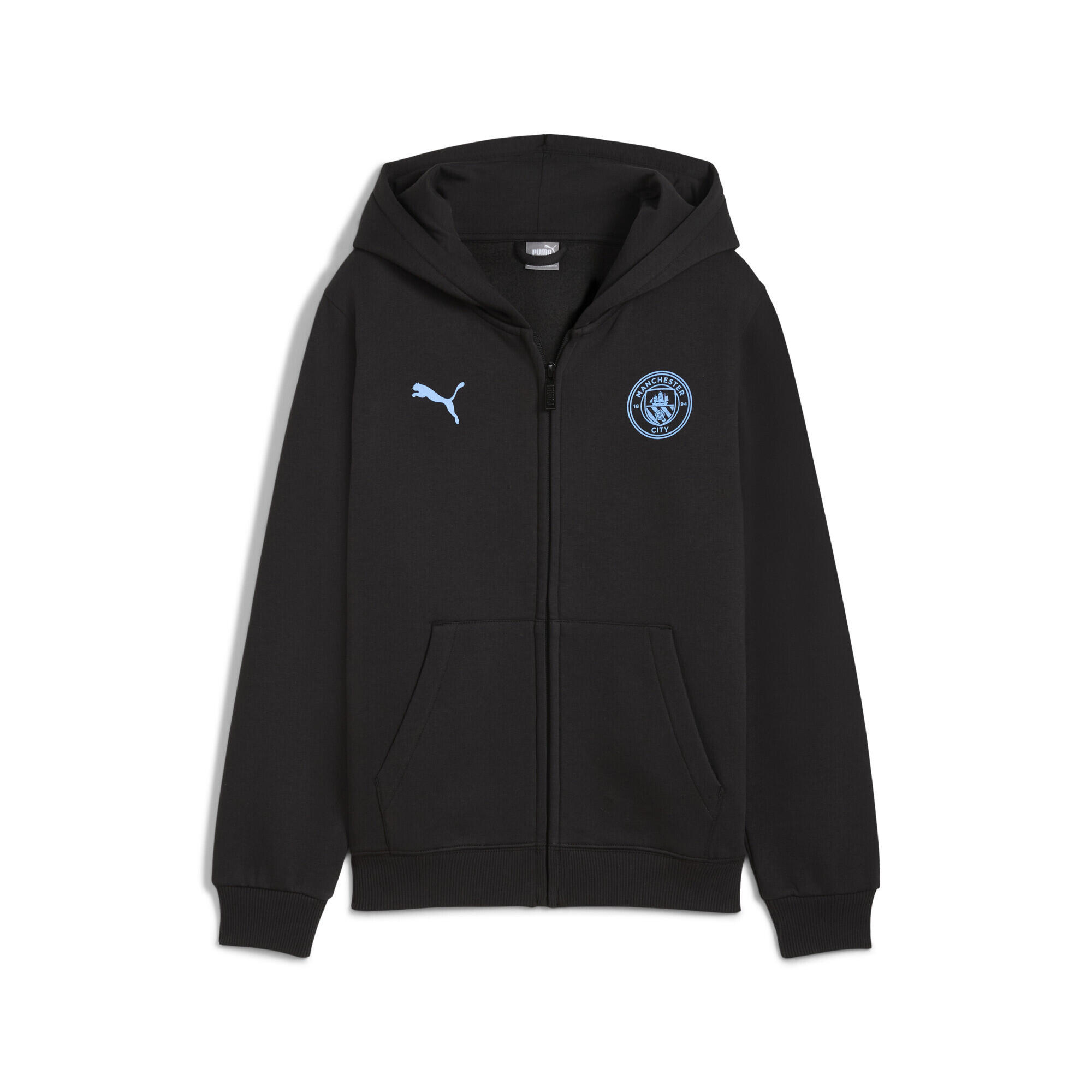 Młodzieżowa kurtka Manchester City FtblEssentials z kapturem PUMA