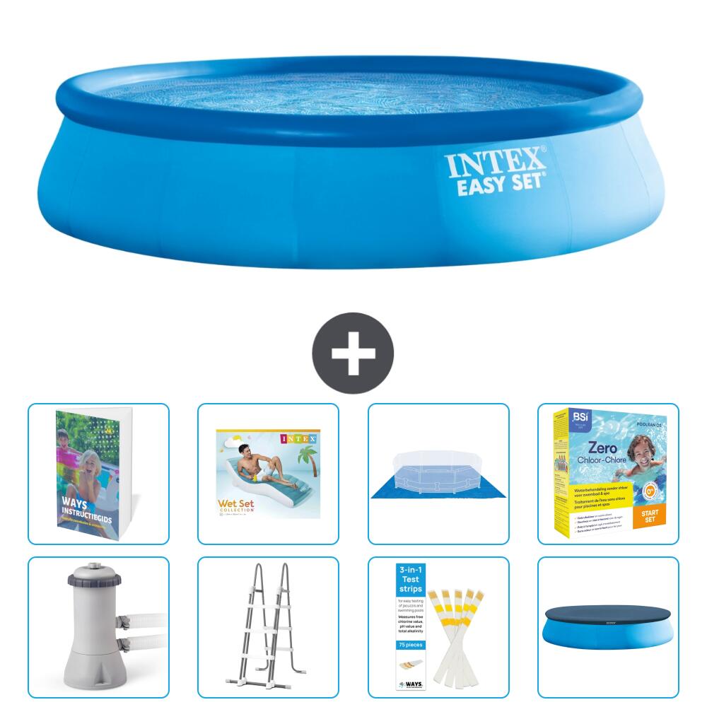 INTEX Basen Easy Set Okrągły - 457x107 cm - 9-częściowy S639