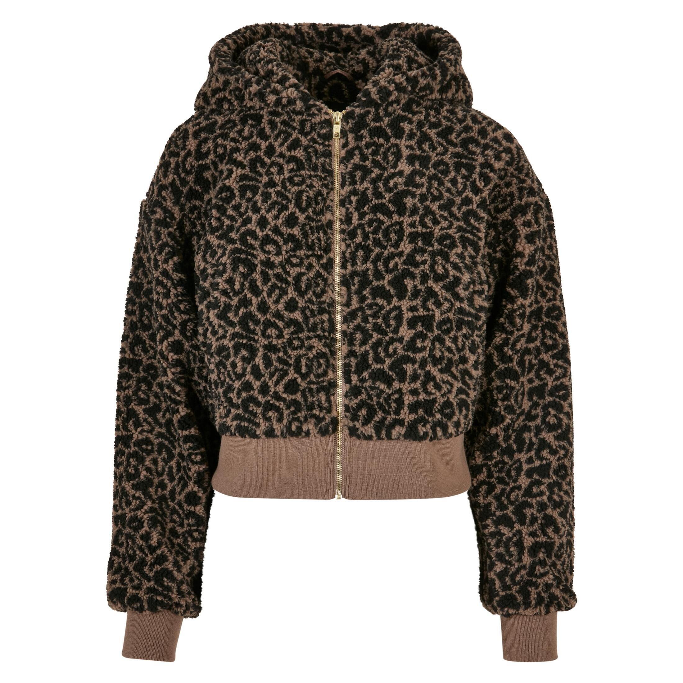 Damski oversize sherpa fleece Urban Classics AOP GT