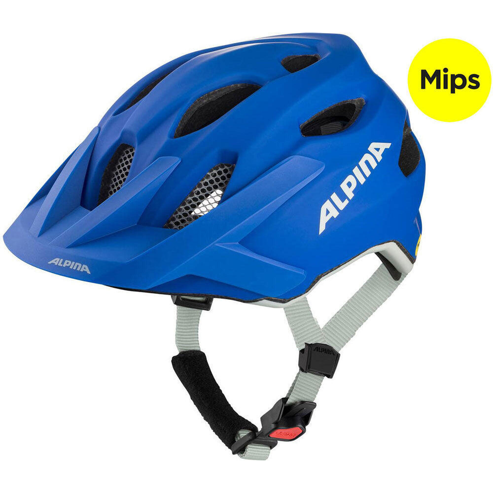 Kask dziecięcy Alpina Apax Jr. MIPS 51-56 matowy niebieski