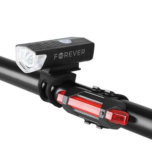 Lampka Rowerowa Forever Oświetlenie Przód + Tył Led Lampa
