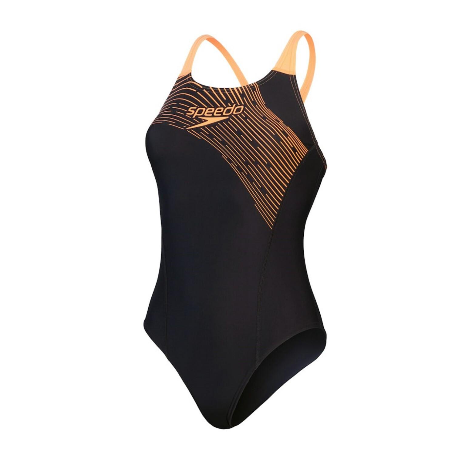Damski kostium kąpielowy 1-częściowy Speedo Eco Medley Logo