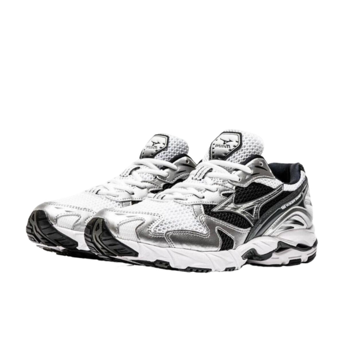 Mizuno Wave Rider 10 White Silver Black
