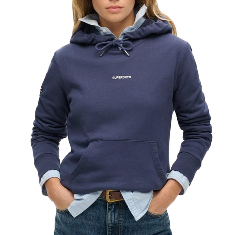 Jednokolorowa bluza z kapturem damska Superdry