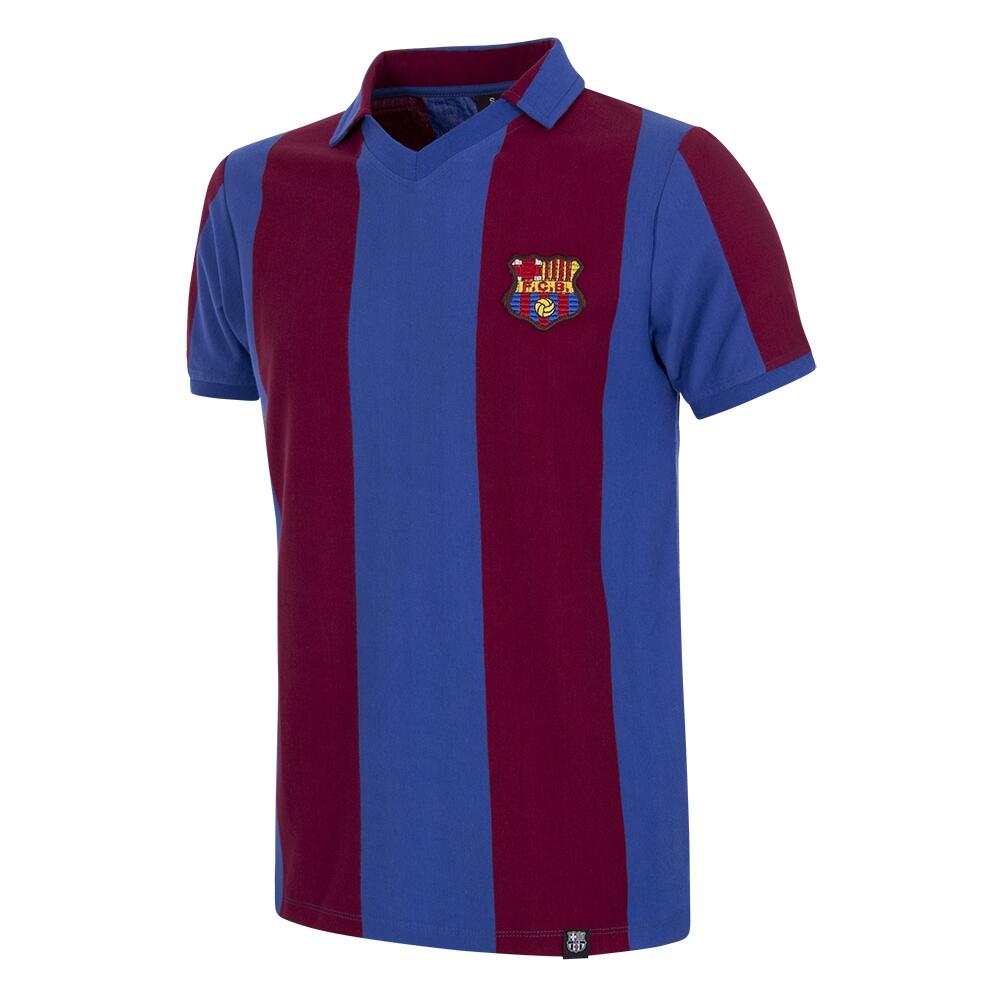 Koszulka Retro Piłkarska - Dorosły - FC Barcelona 1980-81 - Niebieski-Czerwony
