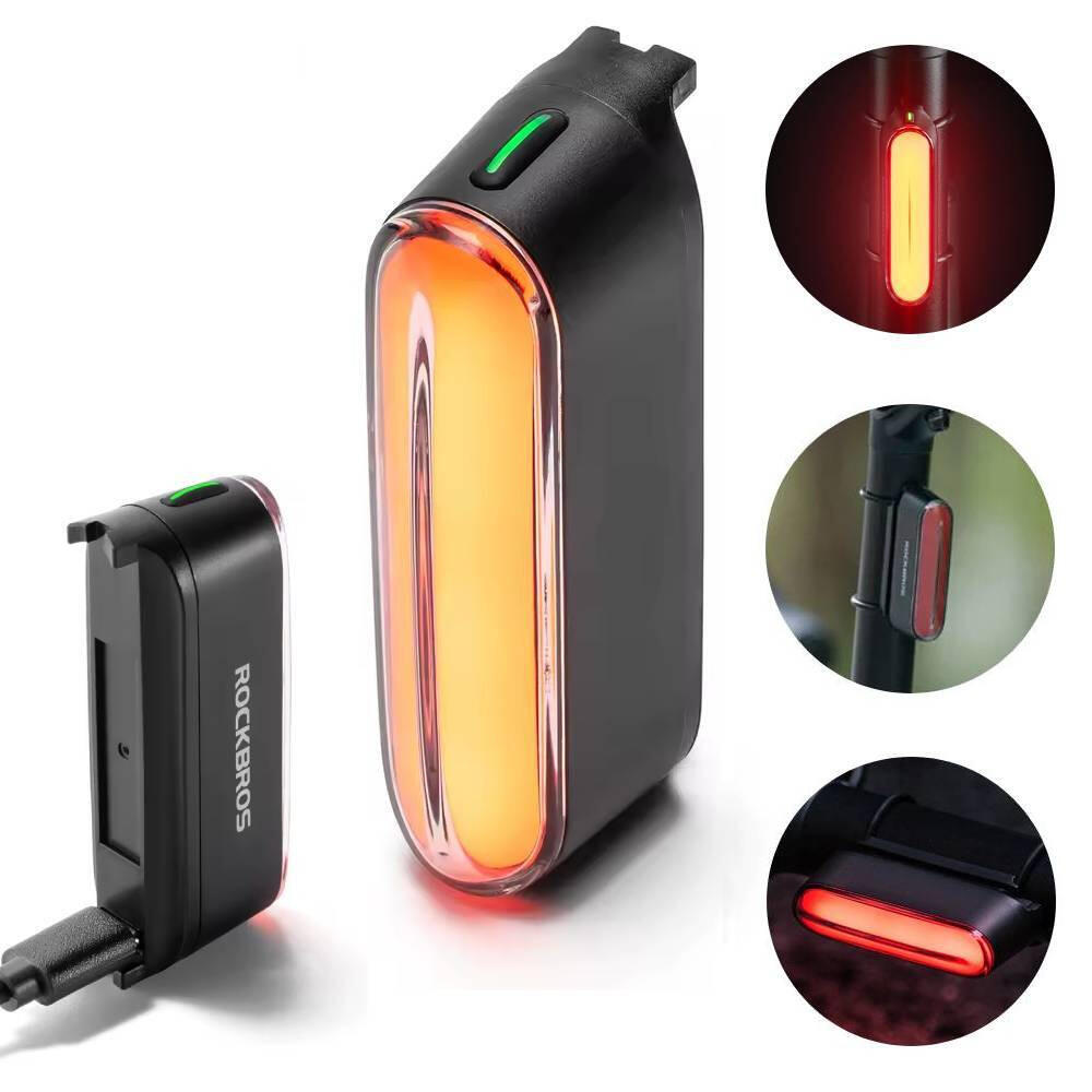 Lampka tylna, magnetyczna IPX6 czujnik hamowania 400mAh 36h ROCKBROS 24120009001