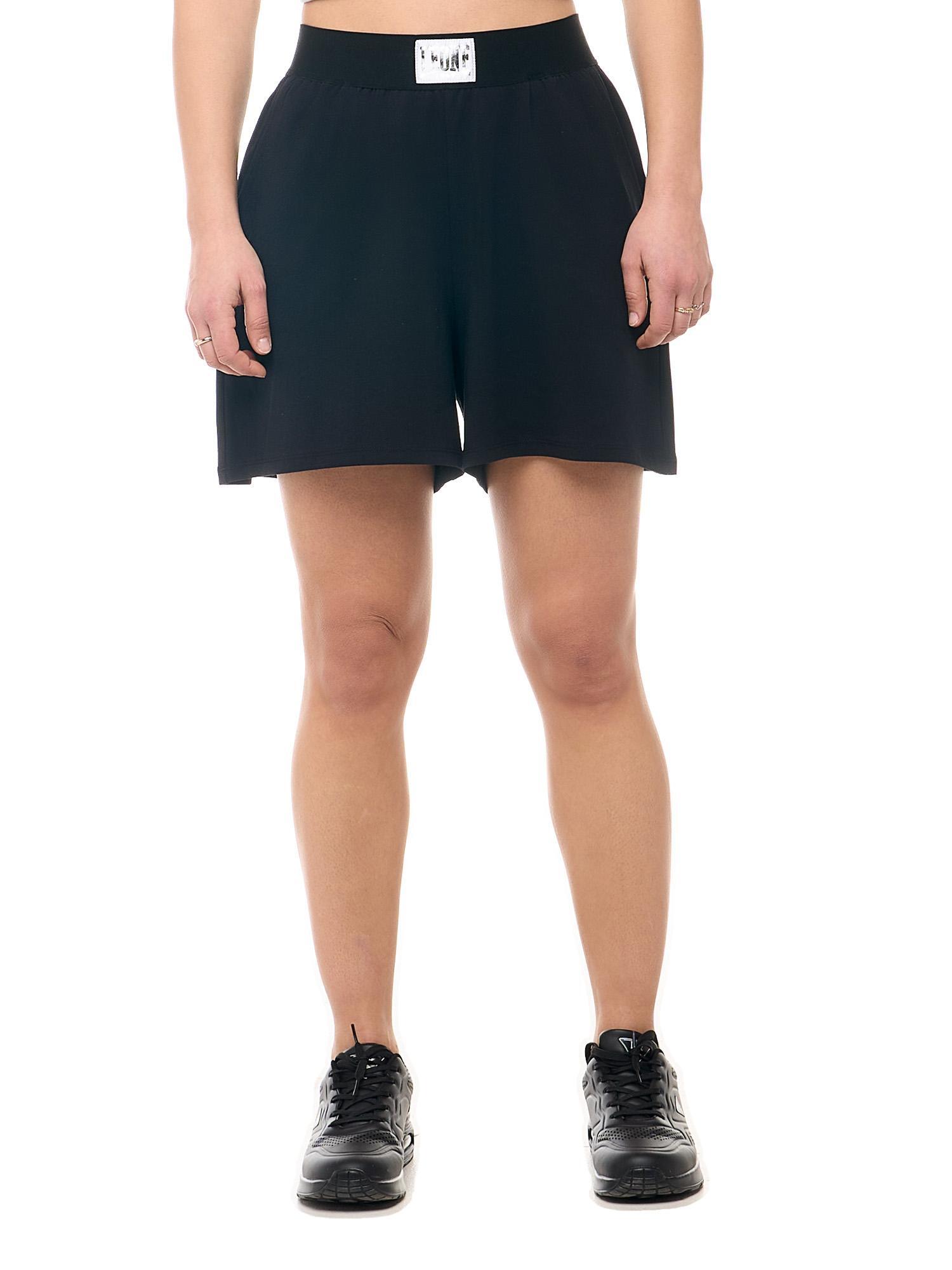 Bermudy damskie Leone 1947 Apparel z bawełny elastyczny pas styl bokserski
