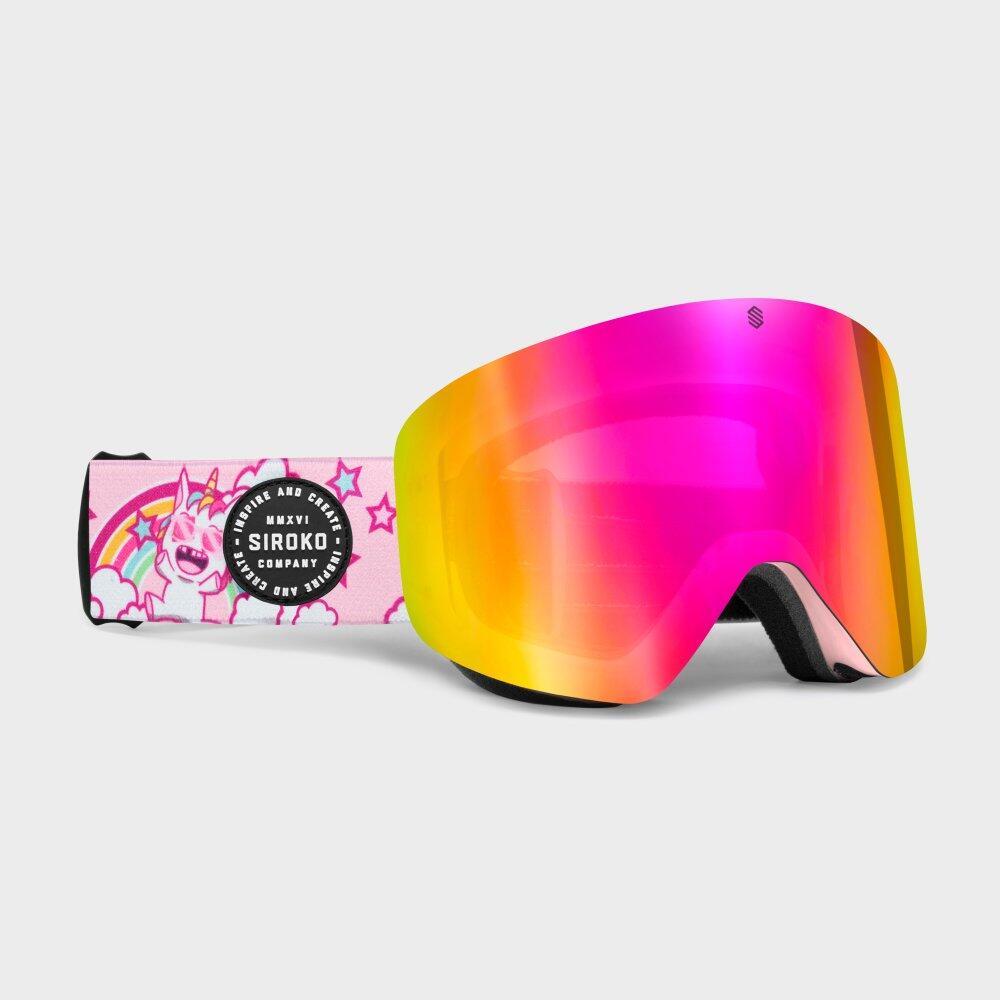 ęce gogle narciarskie Sporty zimowe Siroko GX Kids Snow Unicorns