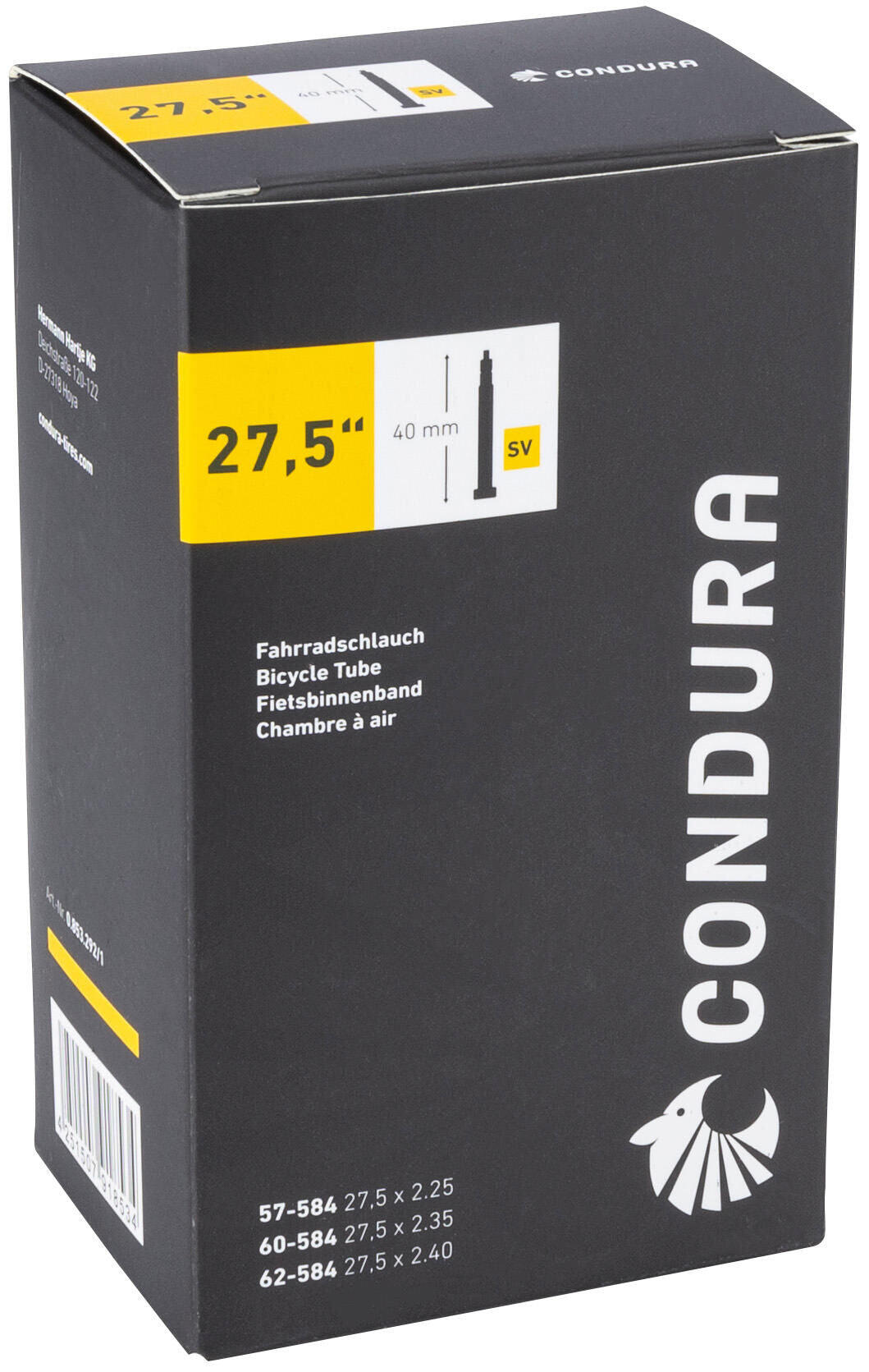 Opona wewnętrzna Condura 27,5 sv40 57/62-584 do roweru