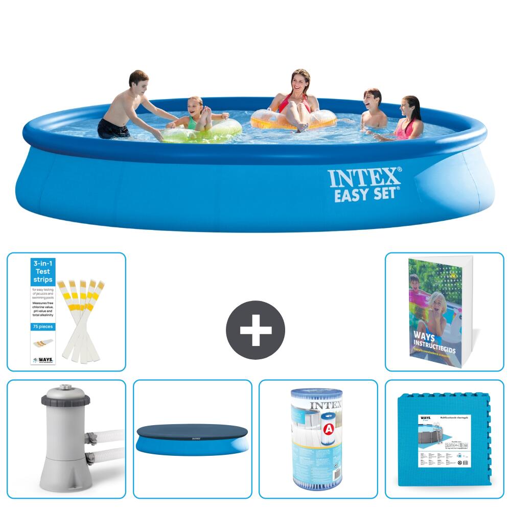 INTEX Basen Easy Set Okrągły - 457x84 cm - 7-częściowy S254