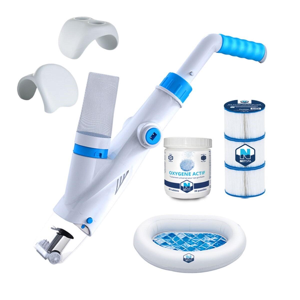 Zest. akces. Netspa: Filtracja  aktywny tlen  zagłówek  płukacz stóp  Cleaner