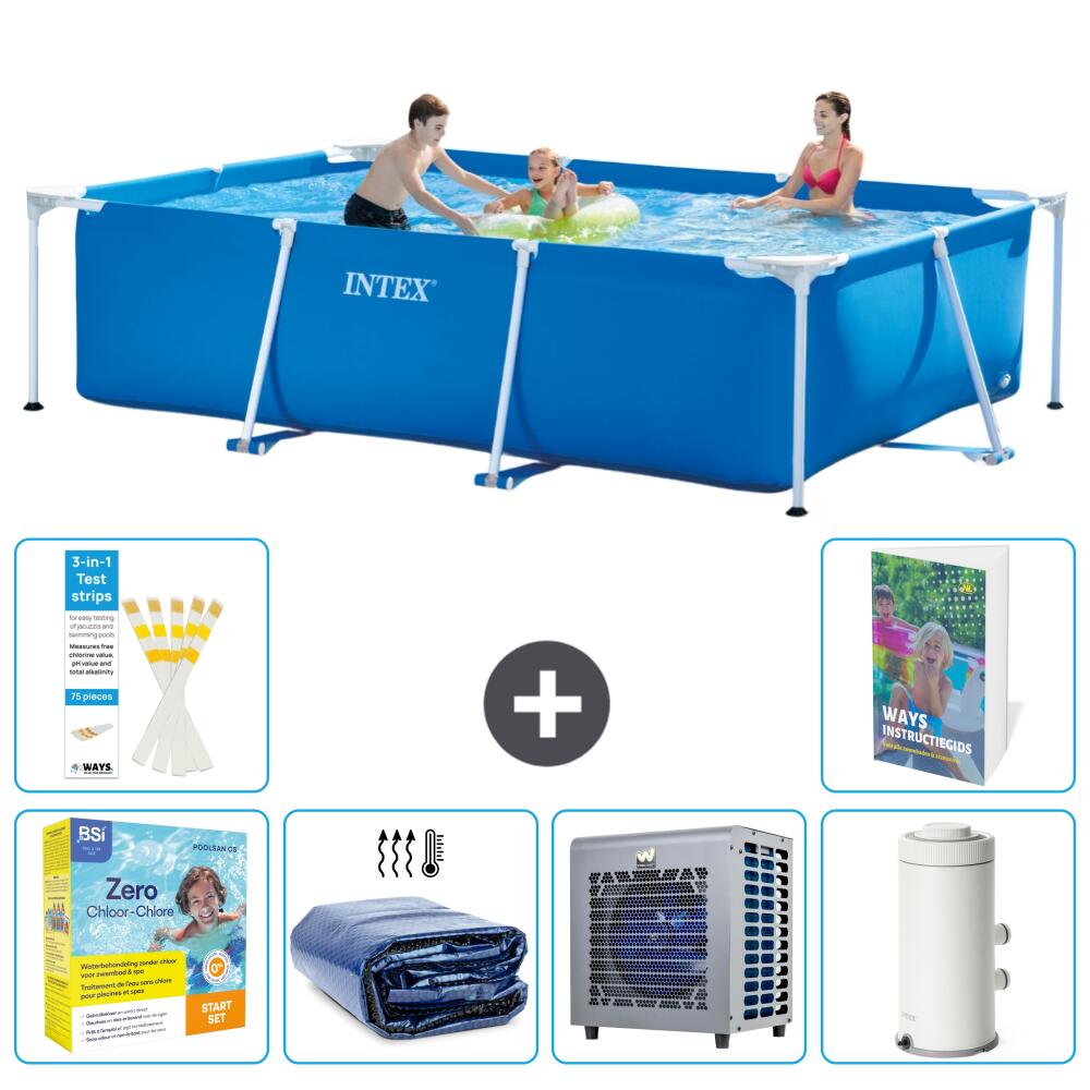 INTEX Basen ze stelażem Prostokątny - 300x200x75 cm - 7-częściowy S157