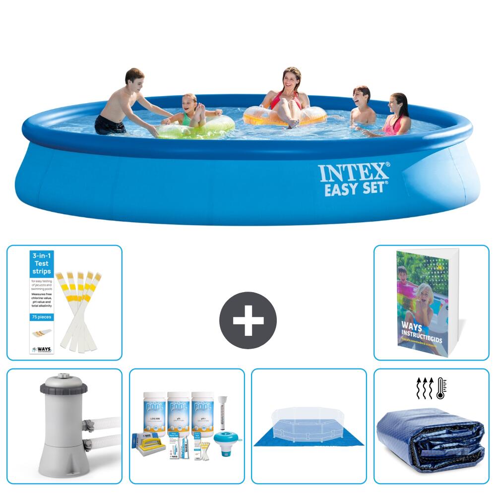 INTEX Basen Easy Set Okrągły - 457x84 cm - 7-częściowy S289