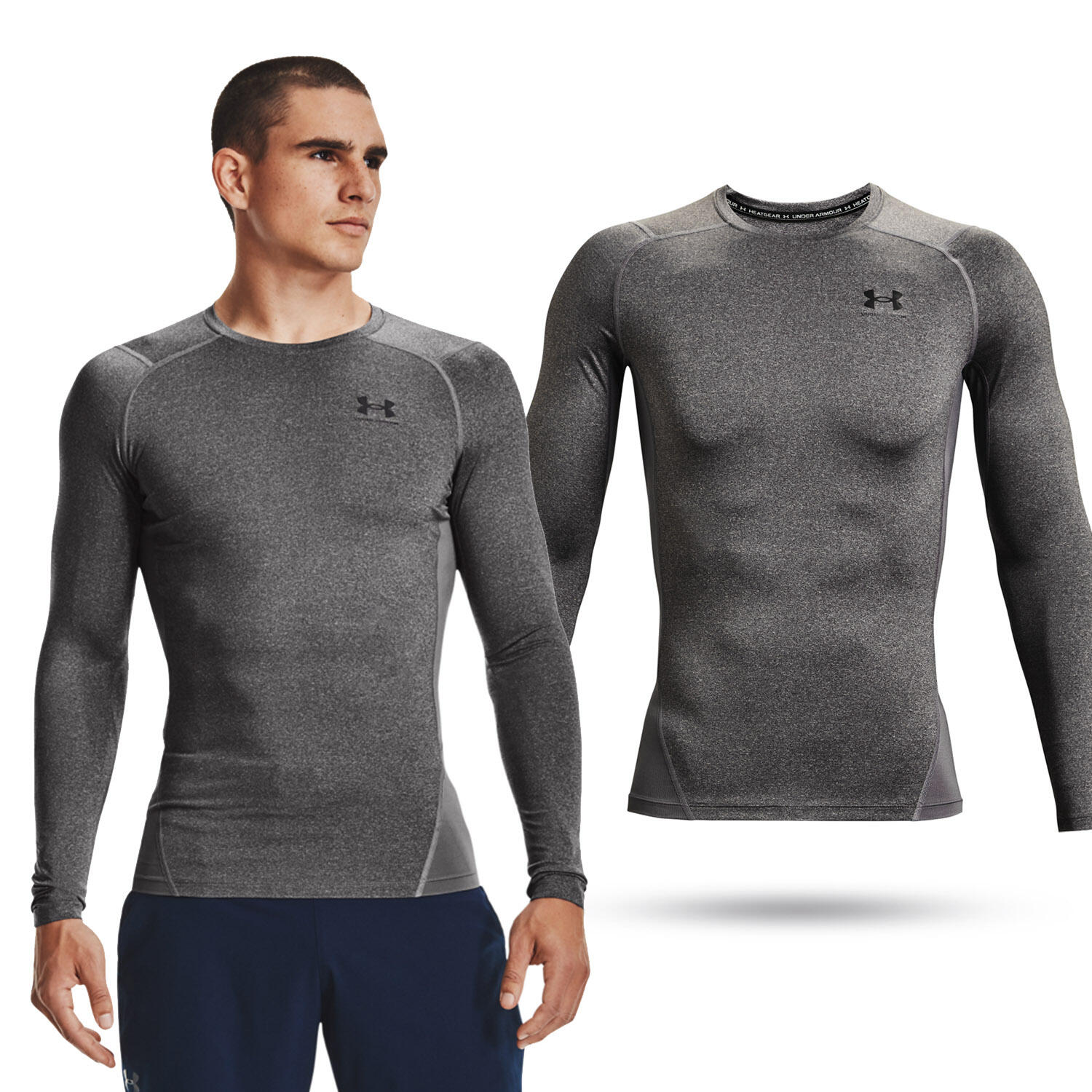 Koszulka fitness męska Under Armour HG Armour Comp z długim rękawem