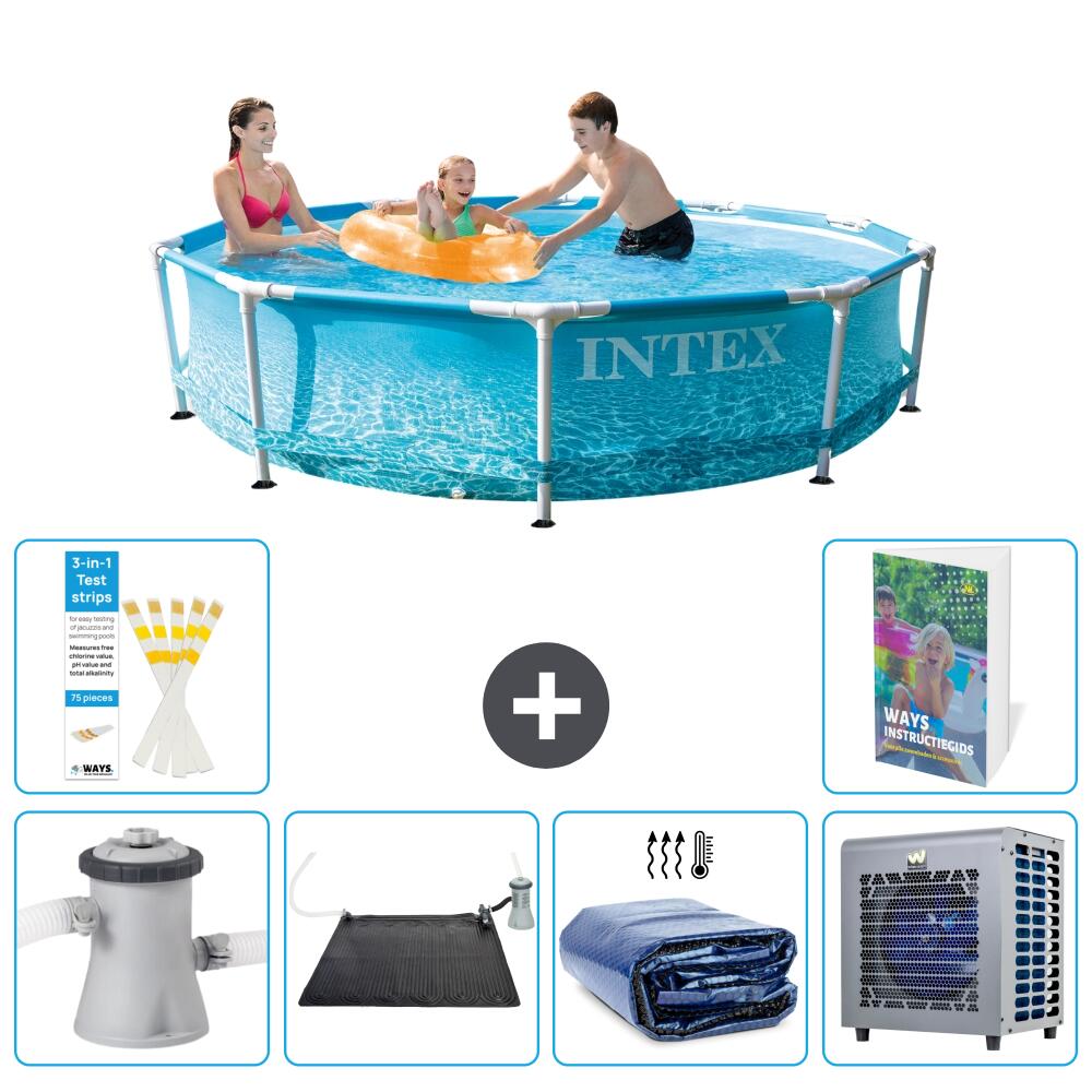 INTEX Basen ze stelażem Okrągły - 305x76 cm - 7-częściowy S216
