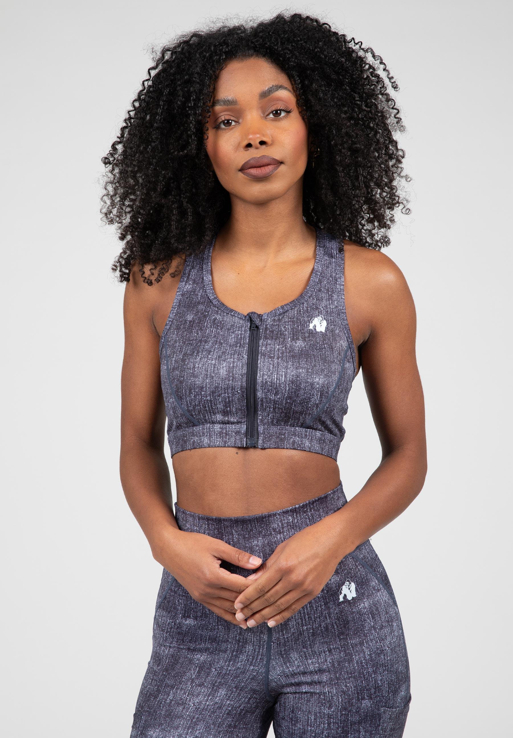 Biustonosz sportowy damski Camilla Zip-Front