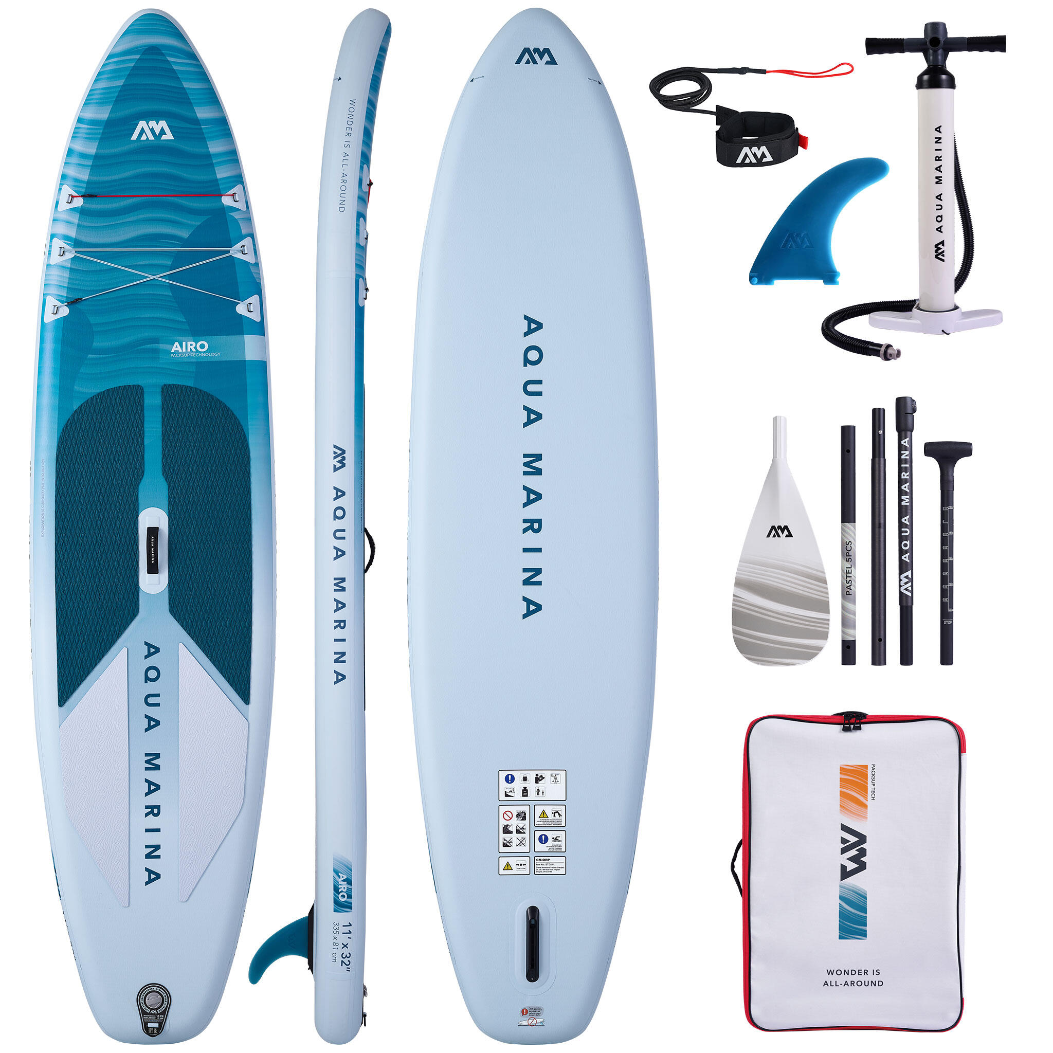 Deska Sup Pompowana Aqua Marina Airo 11'0 Kompaktowa Lekka