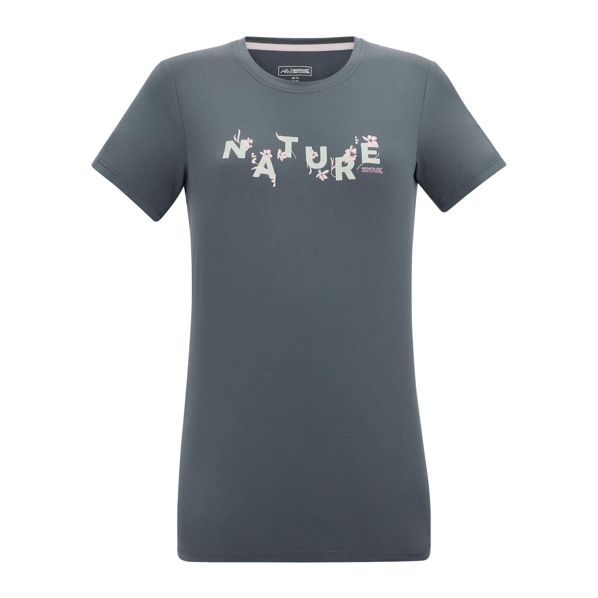 T-shirt Damski Kwiaty Rozciągliwa Fingal