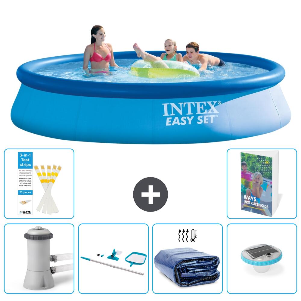 INTEX Basen Easy Set Okrągły - 396x84 cm - 7-częściowy S305
