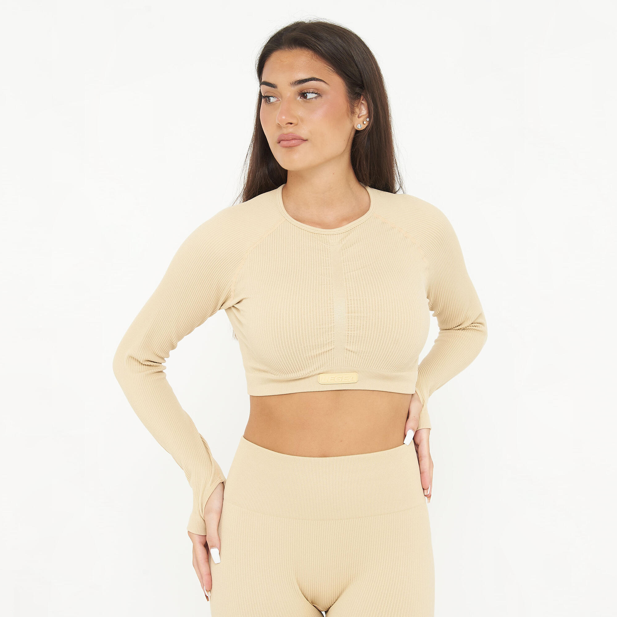 Crop Top do treningu IMALA z długim rękawem