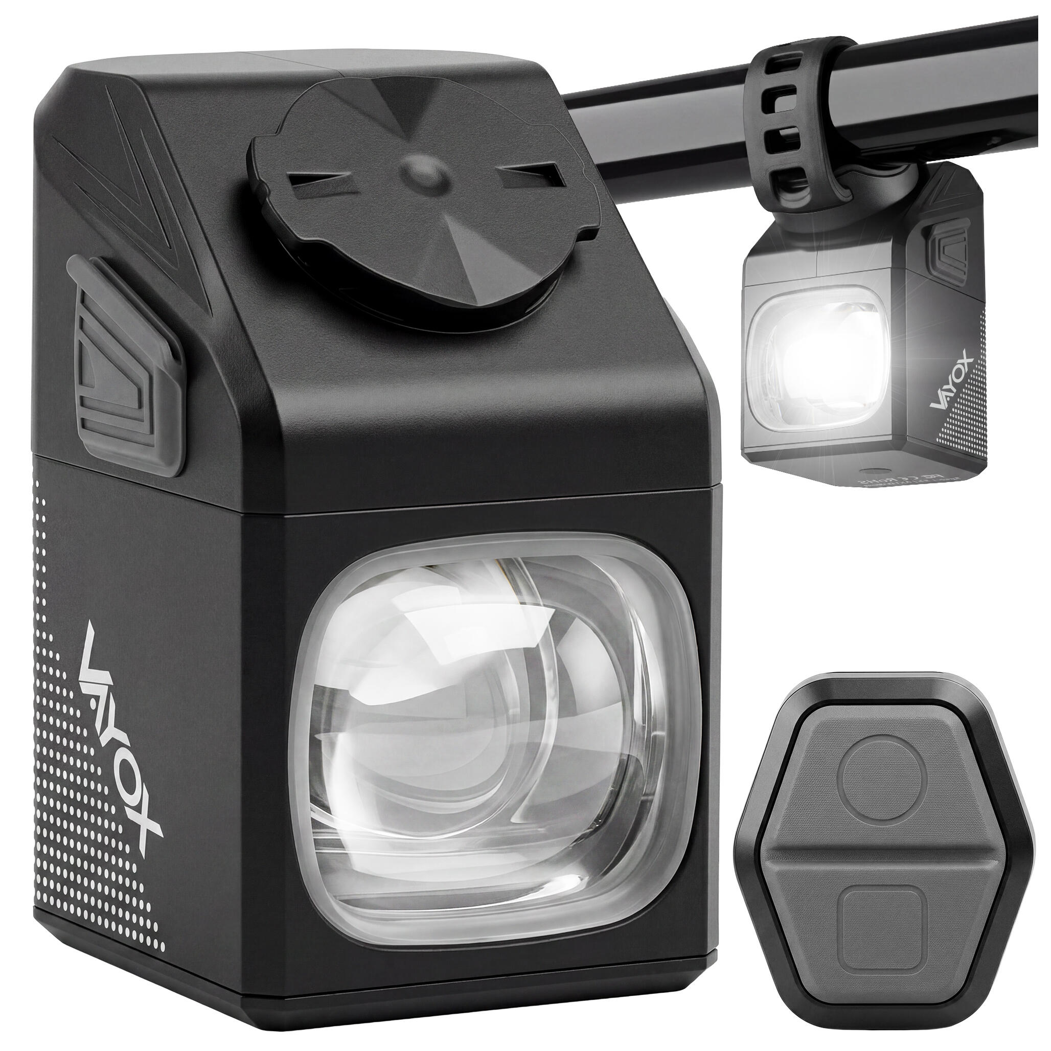 Lampka rowerowa przednia VAF1000PRO 1000lm z pilotem USB-C