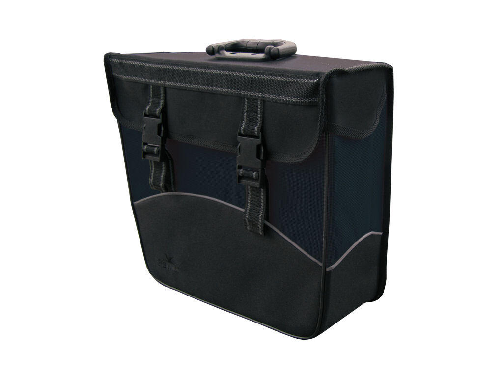 Torba Rowerowa Prawa Pojedyncza 20 Litrów 37 X 33 X 14 Cm - Czarna