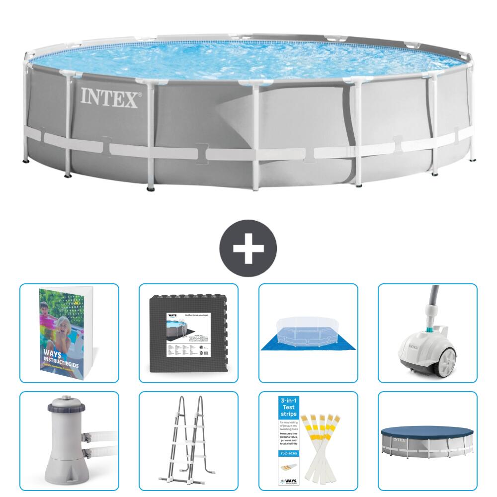 INTEX Basen Prism Frame Okrągły - 427x107 cm - 9-częściowy S610