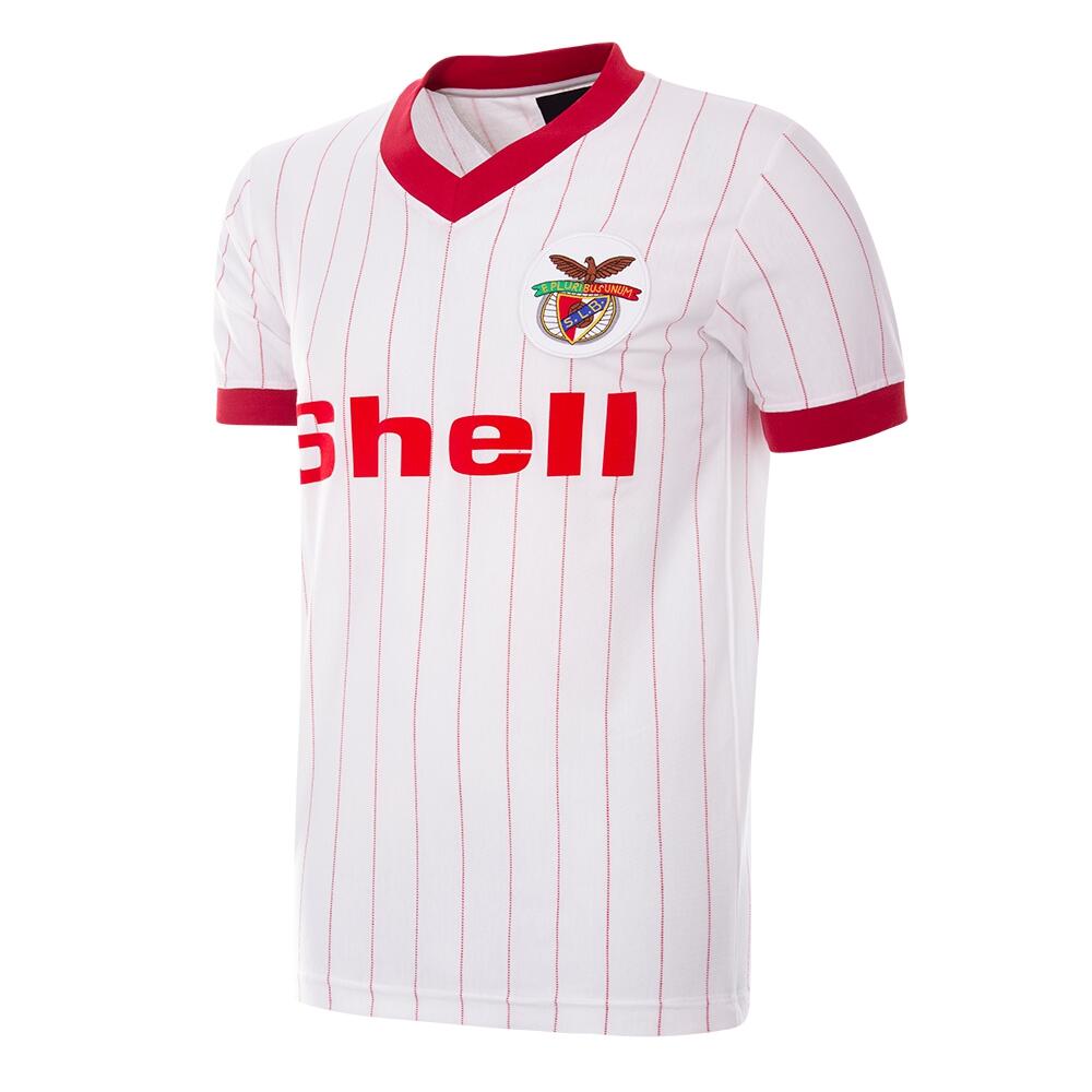 Koszulka piłkarska retro - Dorosły - SL Benfica 1985-86 Wyjazdowa - Biała