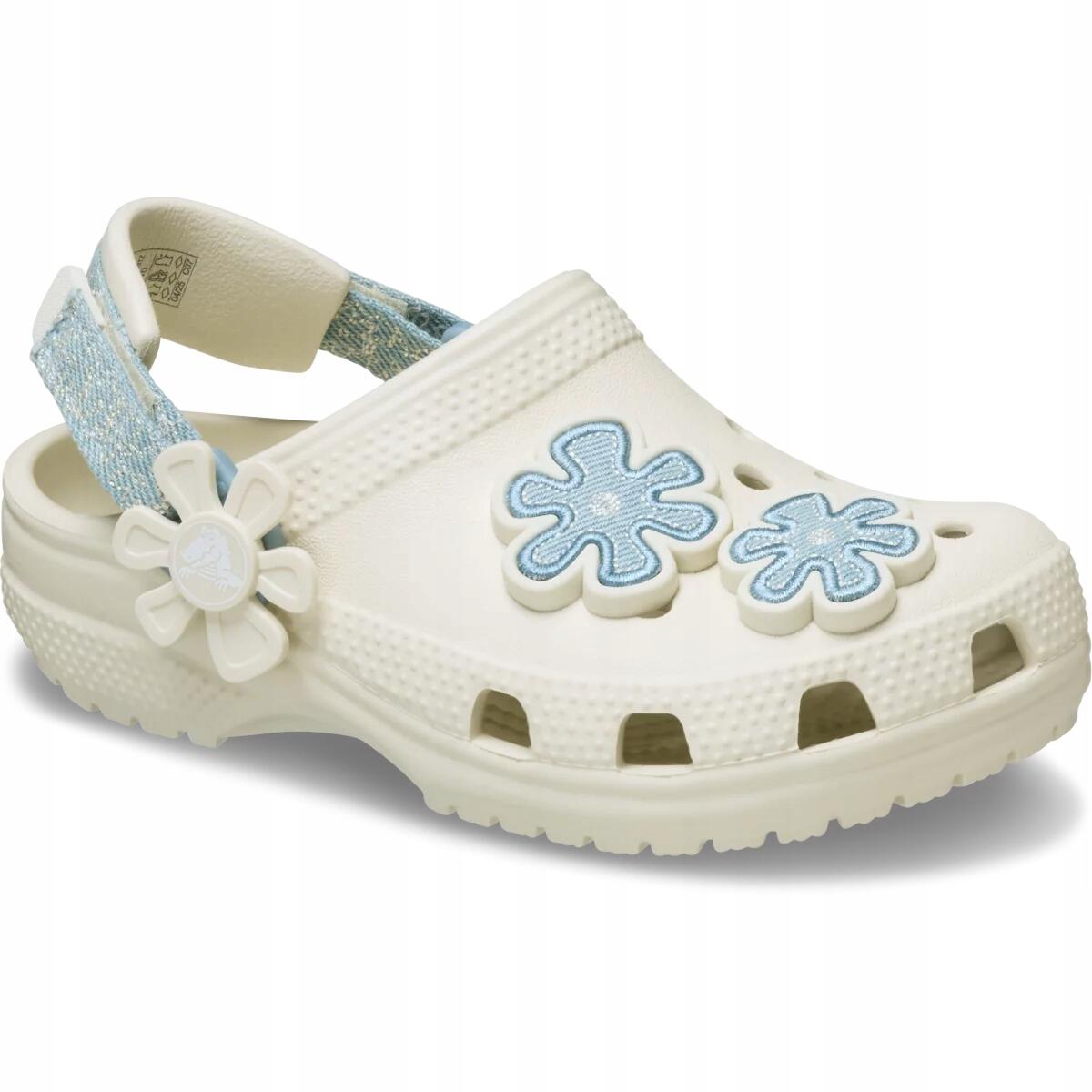 Chodaki Dla Dzieci Crocs Classic DNM FLWR ADJ Backstrap Clog