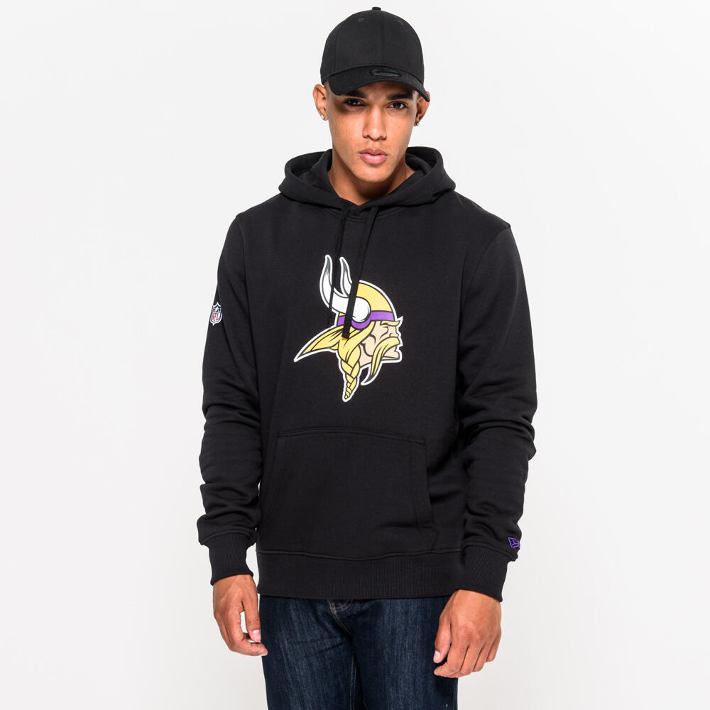 Sweat capuche New Era avec logo de l'équipe Minnesota Vikings