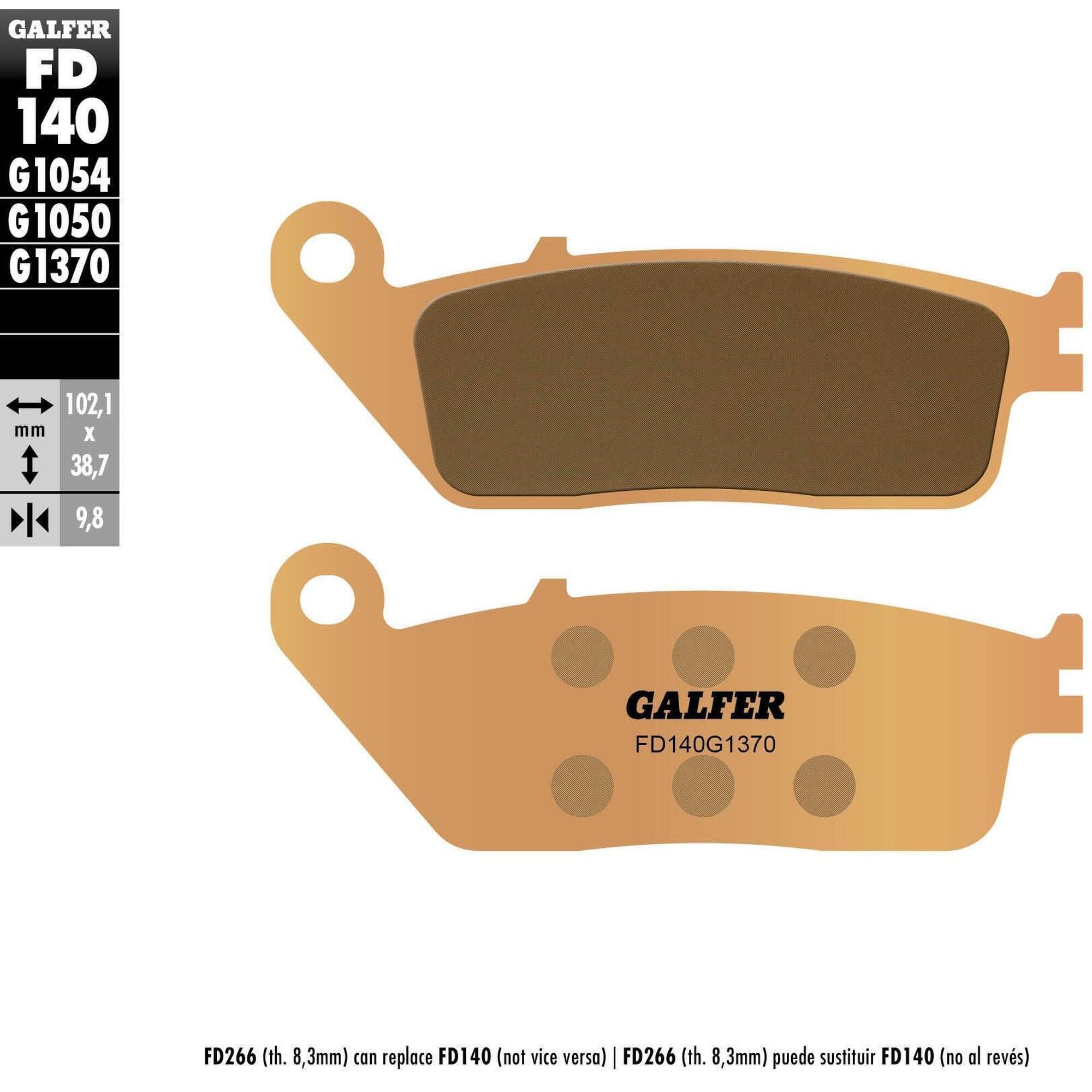 GALFER FD140 klocki hamulcowe sinterowane G1370