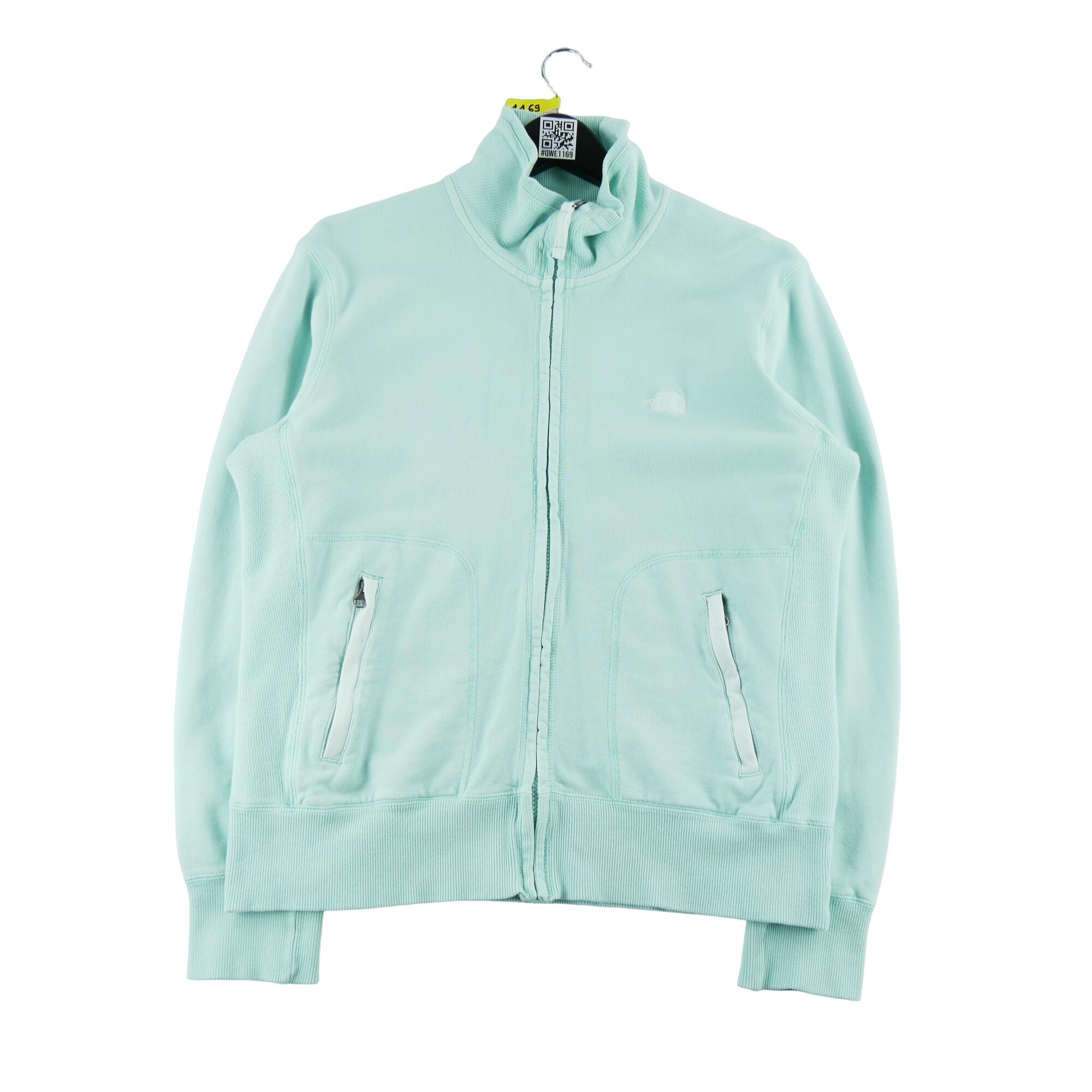 Second life - Bluza damska The North Face rozpinana turkusowa - Stan dobry