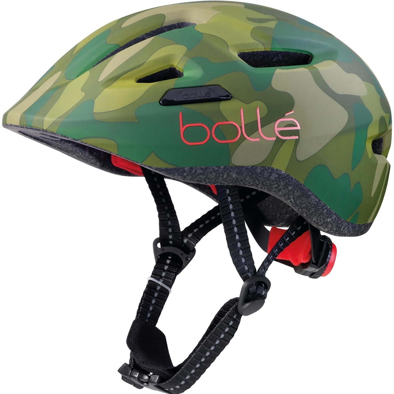 Kask rowerowy Stance Junior 47-51 cm zielono-czerwony rozm. XS