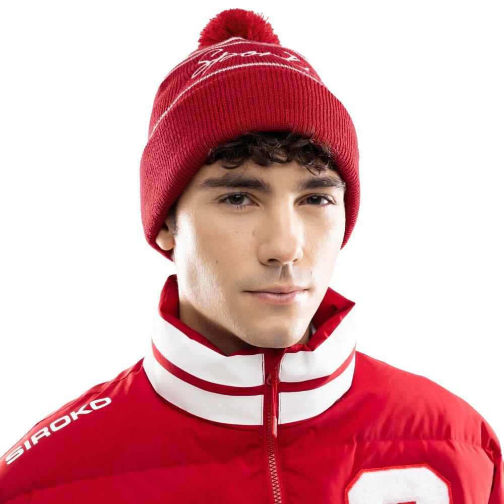 Zimowa czapka z pomponem 120. rocznica Real Sporting de Gijón Siroko SC120 Puxa