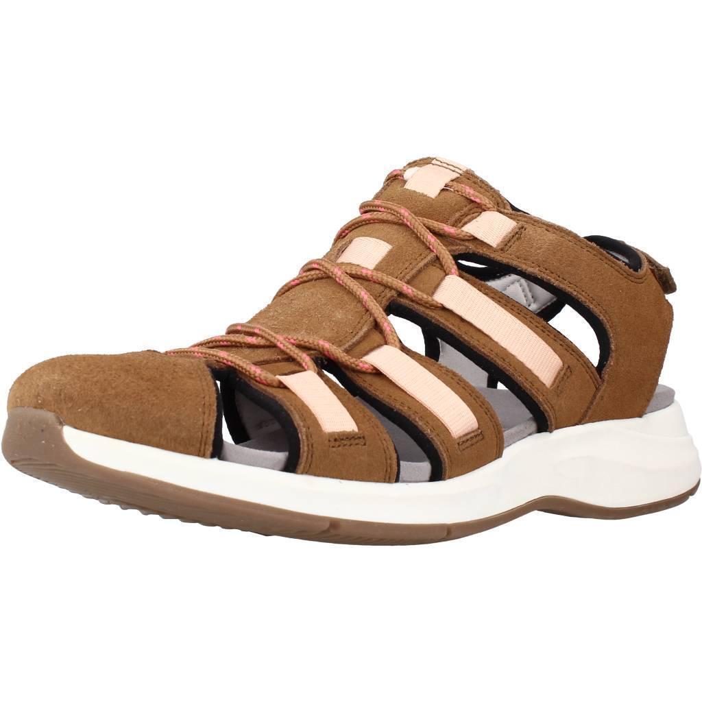 Sandały CLARKS SOLAN SAIL COMBI Brązowy