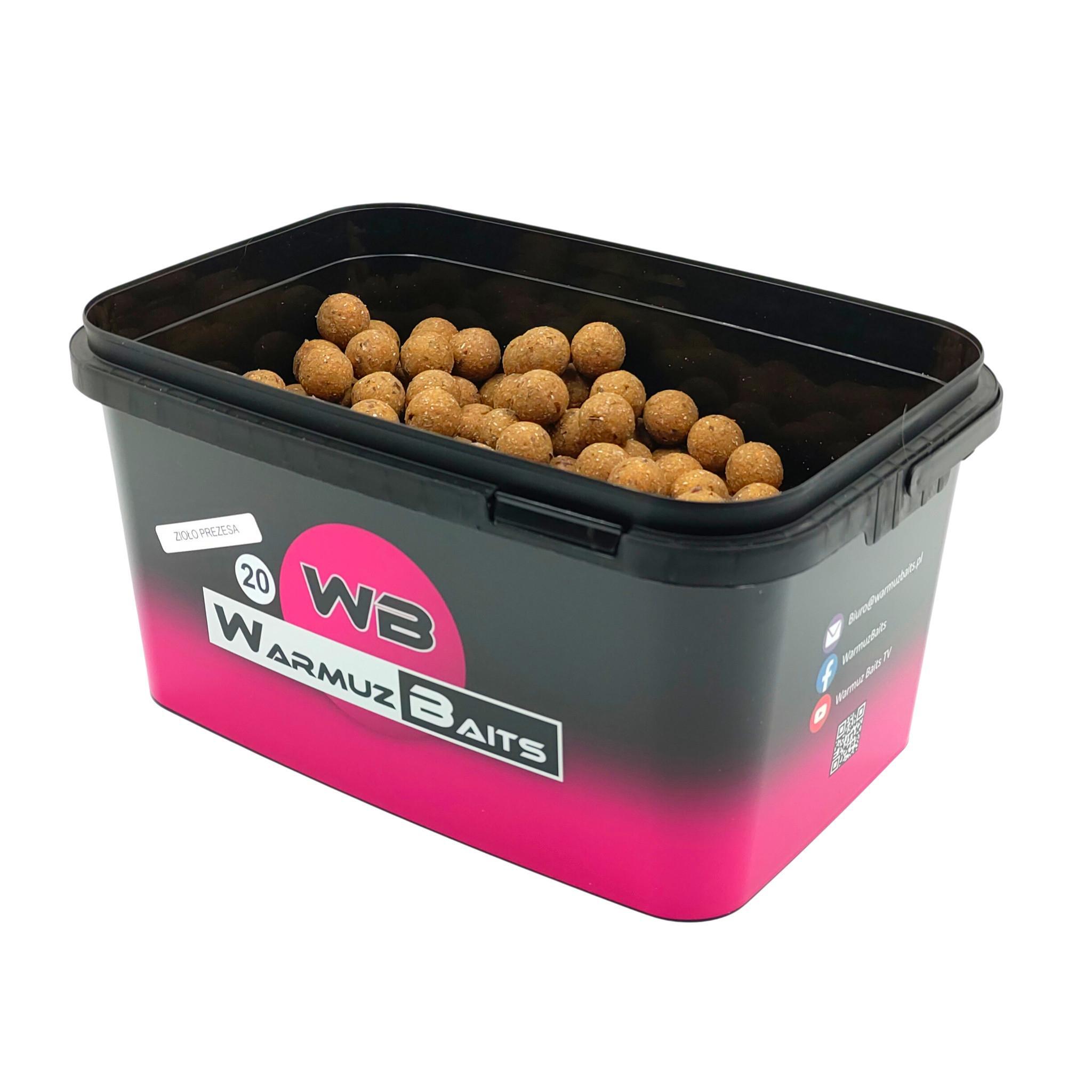 Kulki zanętowe 20mm Warmuz Baits Wiadro 3kg ZIOŁO PREZESA
