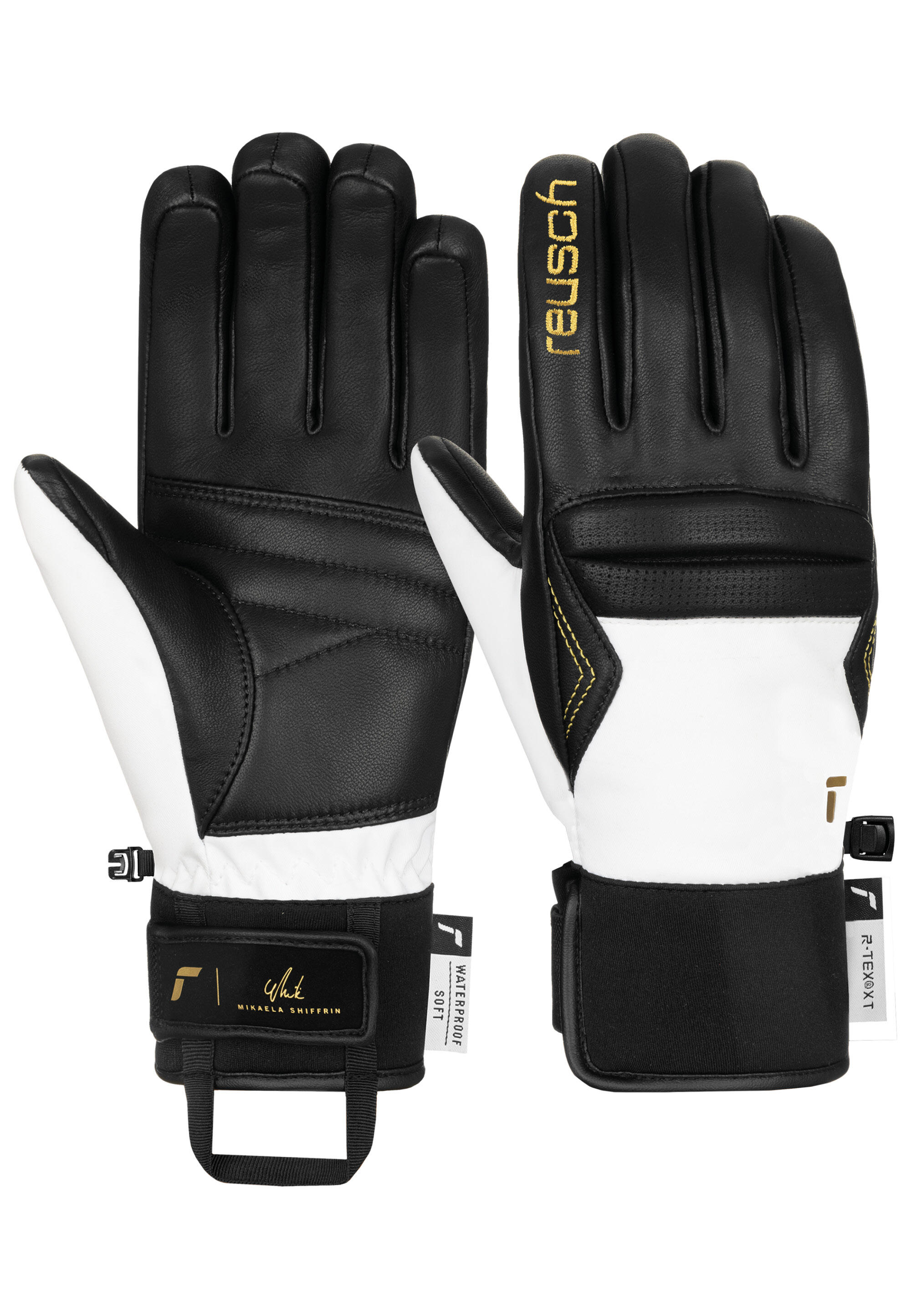Rękawice Reusch Mikaela Shiffrin R-TEX XT Black White 2025